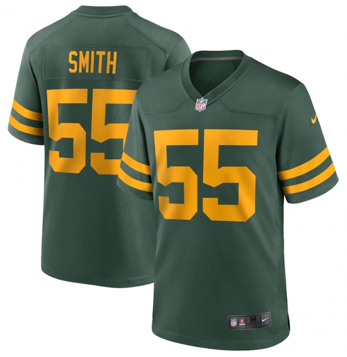 Men's Green Bay Packers #55 Za Darius Smith Nike Green Alternate Game Player Jersey