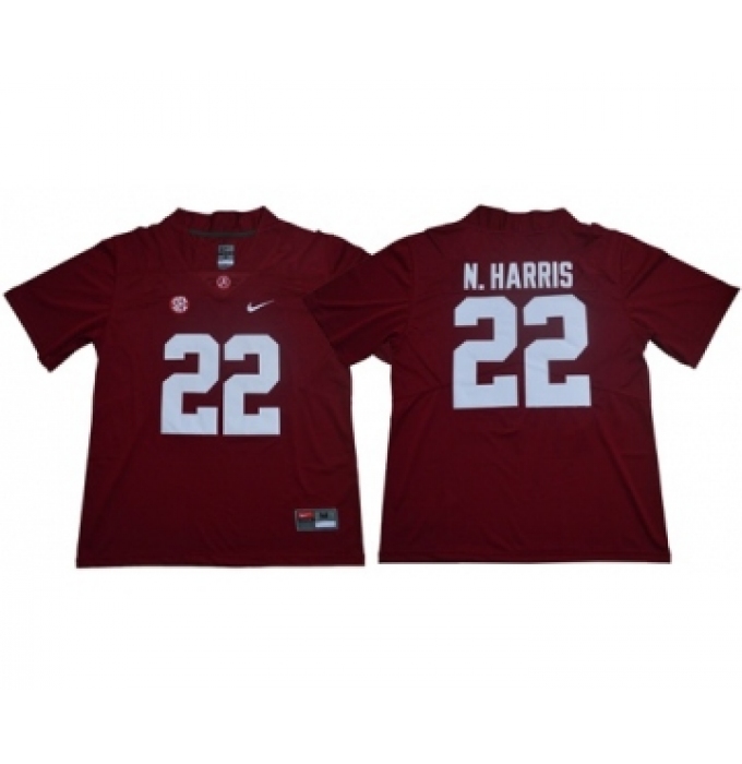 Crimson Tide #22 Najee Harris Red Limited Stitched NCAA Jersey