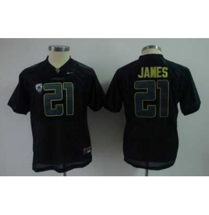 Youth Kids NCAA Oregon Ducks 21 LaMichael James black Jersey