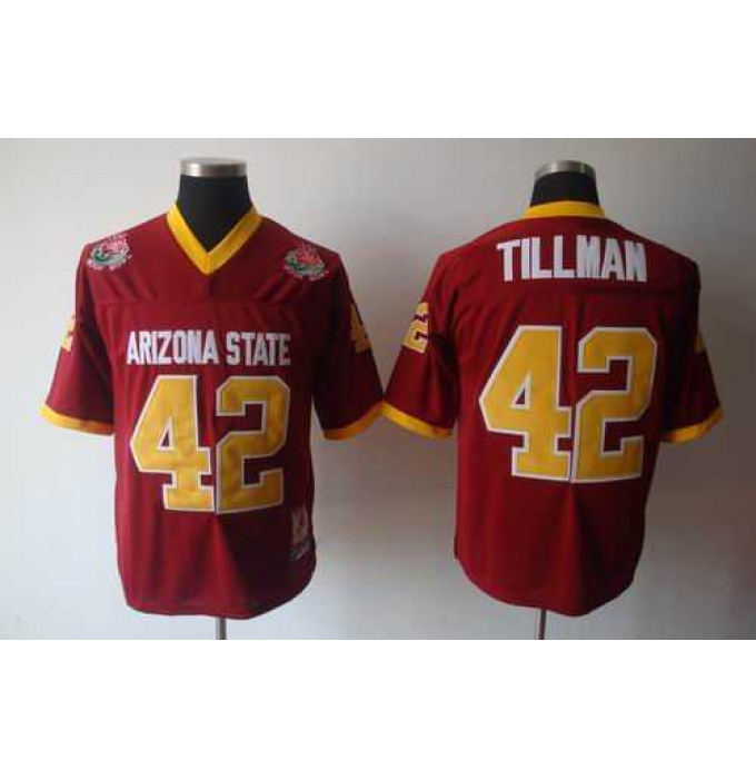 youth NCAA Arizona State Sun Devils 42 Pat Tillman Red Football Jersey