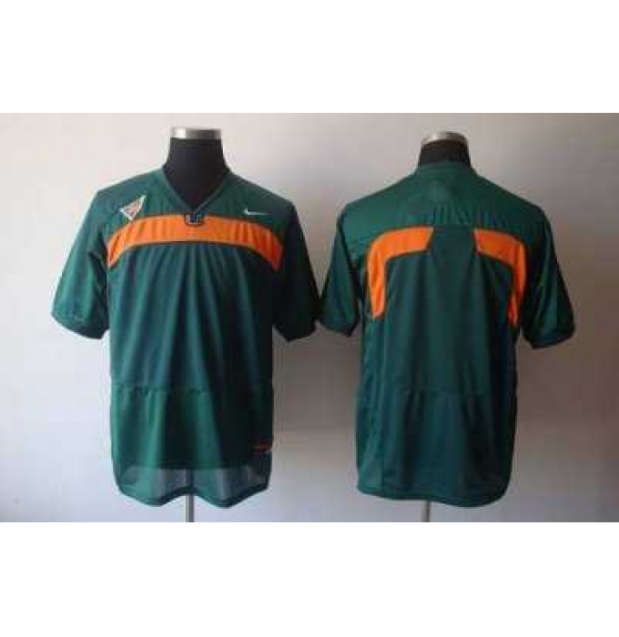 Hurricanes Blank Green Embroidered NCAA Jerseys