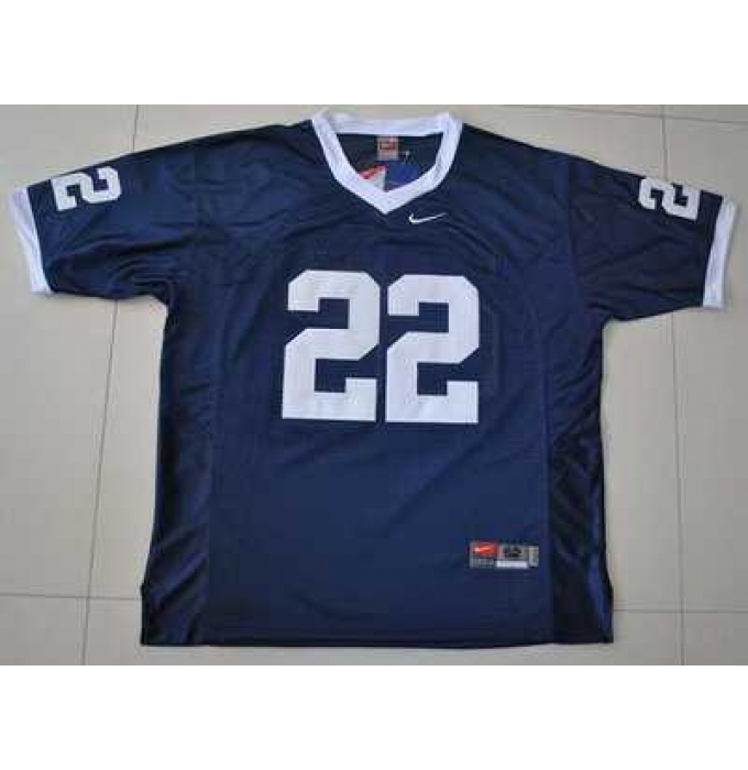 Nittany Lions #22 Navy Blue Embroidered NCAA Jersey