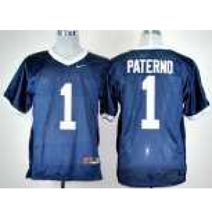 Penn State Natty Lions 1# Joe Paterno Navy Blue  College Football NCAA Jerseys