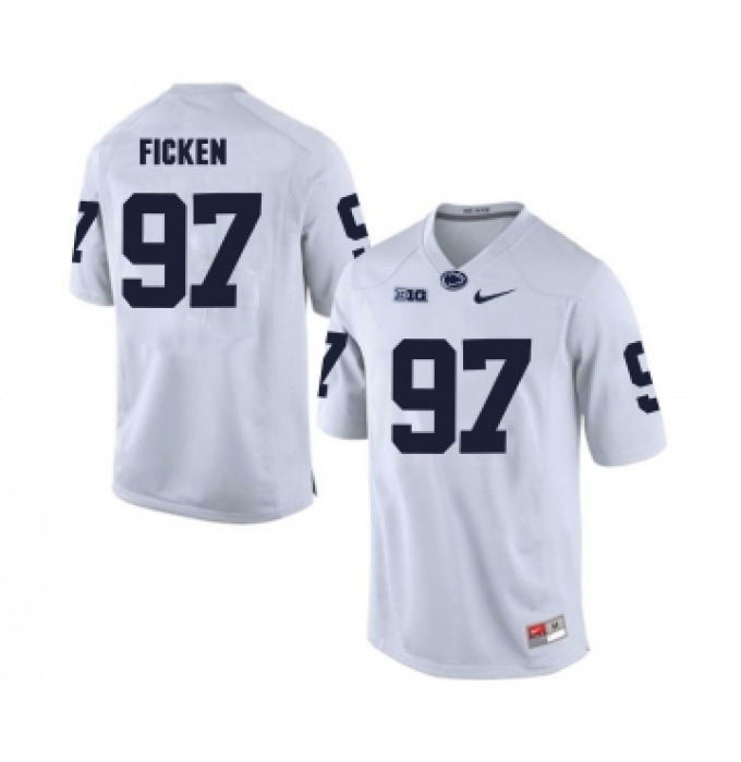 Penn State Nittany Lions 97 Sam Ficken White College Football Jersey