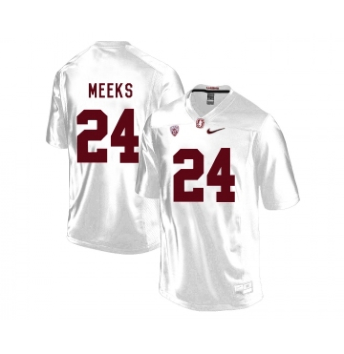 Stanford Cardinal 24 Quenton Meeks White College Football Jersey