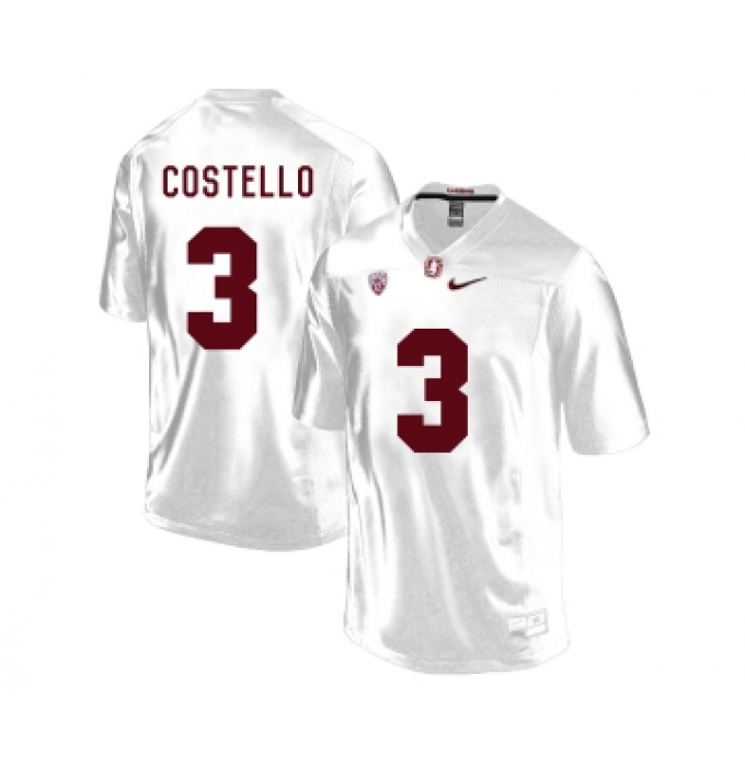 Stanford Cardinal 3 K.J. Costello White College Football Jersey