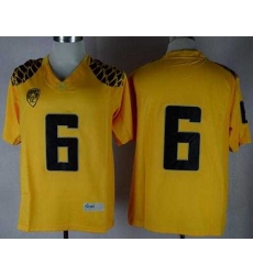 Oregon Ducks #6 Charles Nelson Yellow Limited Stitched NCAA Jersey
