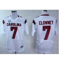 South Carolina Gamecocks 7 Jadeveon Clowney White College Football NCAA Jerseys