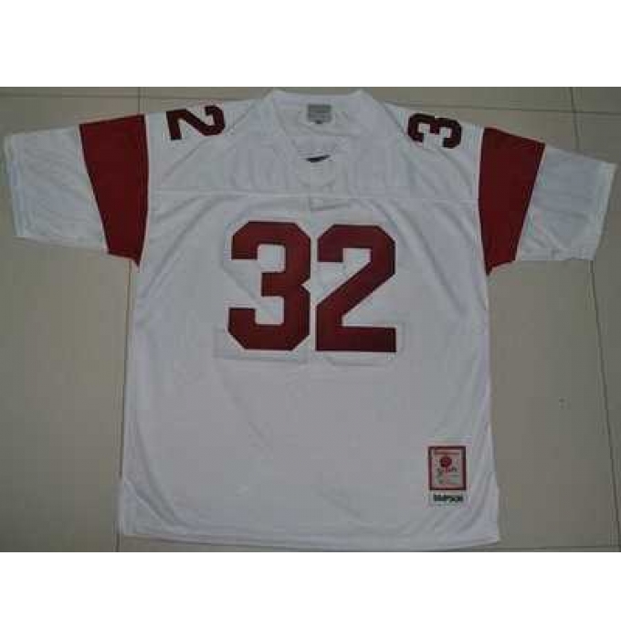Trojans #32 O.J. Simpson White Embroidered NCAA Jersey