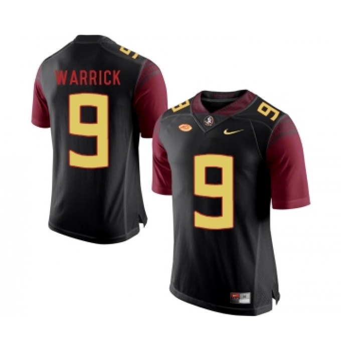 Florida State Seminoles 9 Peter Warrick Black College Football Jersey