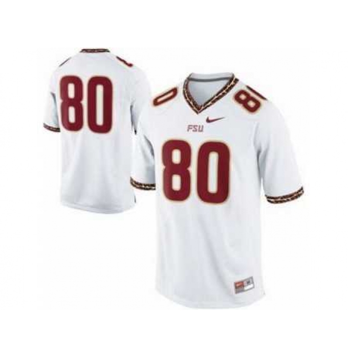 Florida State Seminoles FSU 80# Rashad Greene White College Football Nike NCAA Jerseys