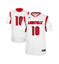 Louisville Cardinals 10 Gorgui Dieng White College Jersey