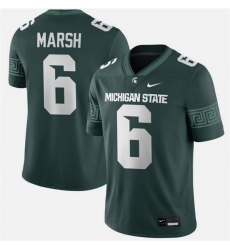 Men's Michigan State Spartans #6 Nick Marsh Green Vapor Limited Stitched Football Jersey