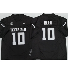 Men's Texas A&M Aggies Lions #10 Marcel Reed Black 2025 F.U.S.E. Stitched Jersey