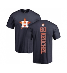 MLB Nike Houston Astros #60 Dallas Keuchel Navy Blue Backer T-Shirt