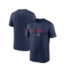 Men's Atlanta Braves 2021 Navy World Series Collection Dugout Baseball T-Shirt