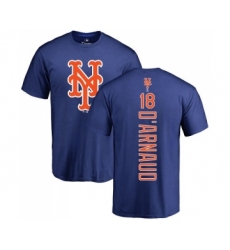 MLB Nike New York Mets #18 Travis d'Arnaud Royal Blue Backer T-Shirt