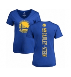 Basketball Women's Golden State Warriors #15 Willie Cauley-Stein Royal Blue Backer T-Shirt
