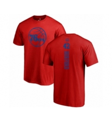 Basketball Philadelphia 76ers #42 Al Horford Red One Color Backer T-Shirt