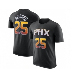 Men's Phoenix Suns #25 Mikal Bridges Black 2022-23 Statement Edition Name & Number T-Shirt