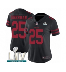 Women's San Francisco 49ers #25 Richard Sherman Black Vapor Untouchable Limited Player Super Bowl LIV Bound Football Jersey