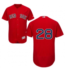 Men's Majestic Boston Red Sox #28 J. D. Martinez Red Alternate Flex Base Authentic Collection MLB Jersey