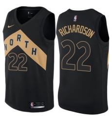 Youth Nike Toronto Raptors #22 Malachi Richardson Swingman Black NBA Jersey - City Edition
