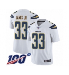 Men's Los Angeles Chargers #33 Derwin James White Vapor Untouchable Limited Player 100th Season Football Jersey