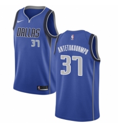 Women's Nike Dallas Mavericks #37 Kostas Antetokounmpo Swingman Royal Blue Road NBA Jersey - Icon Edition