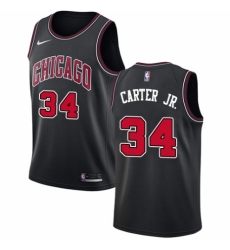 Youth Nike Chicago Bulls #34 Wendell Carter Jr. Swingman Black NBA Jersey Statement Edition