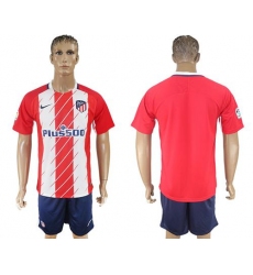 Atletico Madrid Blank Home Soccer Club Jersey2