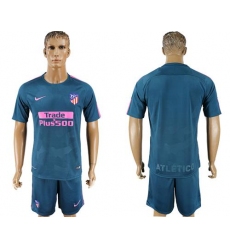 Atletico Madrid Blank Sec Away Soccer Club Jerseys