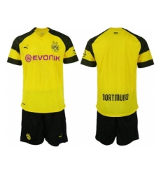 2018-2019 Dortmund home blank Club Soccer Jersey