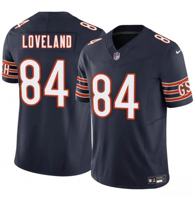 Men's Chicago Bears #84 Colston Loveland Navy 2025 Draft F.U.S.E. Vapor Untouchable Limited Football Stitched Jersey