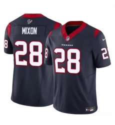 Men's Houston Texans #28 Joe Mixon Navy 2024 F.U.S.E. Vapor Untouchable Football Stitched Jersey