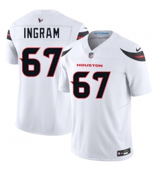 Men's Houston Texans #67 Ed Ingram White 2025 F.U.S.E. Vapor Limited Football Stitched Jersey