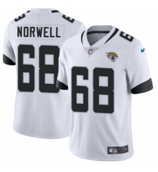 Men's Nike Jacksonville Jaguars #68 Andrew Norwell White Vapor Untouchable Limited Player NFL Jersey