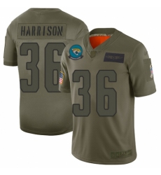 Men's Jacksonville Jaguars #36 Ronnie Harrison Limited Camo 2019 Salute to Service Football Jersey