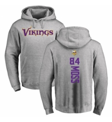 NFL Nike Minnesota Vikings #84 Randy Moss Ash Backer Pullover Hoodie