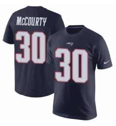 NFL Nike New England Patriots #30 Jason McCourty Navy Blue Rush Pride Name & Number T-Shirt