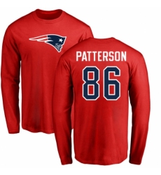 NFL Women's Nike New England Patriots #86 Cordarrelle Patterson Navy Blue Backer T-Shirt