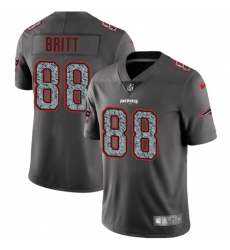 Youth Nike New England Patriots #88 Kenny Britt Gray Static Untouchable Limited NFL Jersey