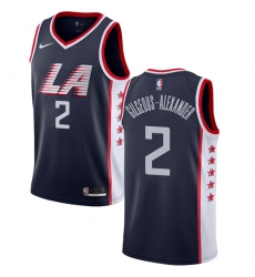 Women's Nike Los Angeles Clippers #2 Shai Gilgeous-Alexander Swingman Navy Blue NBA Jersey - City Edition