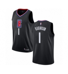 Women's Los Angeles Clippers #1 Jerome Robinson Authentic Black Basketball Jersey Statement Edition