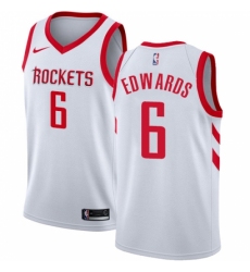 Men's Nike Houston Rockets #6 Vincent Edwards Swingman White NBA Jersey - Association Edition