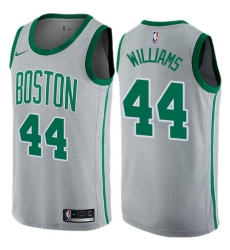 Men's Nike Boston Celtics #44 Robert Williams Swingman Gray NBA Jersey - City Edition