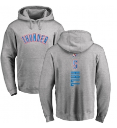 NBA Nike Oklahoma City Thunder #5 Devon Hall Ash Backer Pullover Hoodie