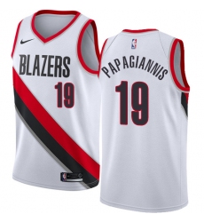 Youth Nike Portland Trail Blazers #19 Georgios Papagiannis Swingman White NBA Jersey - Association Edition