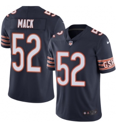 Men's Nike Chicago Bears #52 Khalil Mack Navy Blue Team Color Vapor Untouchable Limited Player NFL Jersey