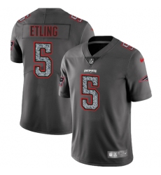 Men's Nike New England Patriots #5 Danny Etling Gray Static Vapor Untouchable Limited NFL Jersey